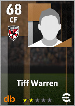 Tiff Warren — CF, OVR 68, MAX 68