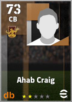 Ahab Craig — CB, OVR 73, MAX 73