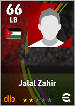 Jalal Zahir eFootball player card