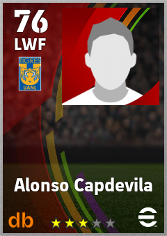 Alonso Capdevila — LWF, OVR 76, MAX 76