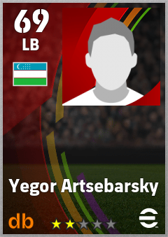 Yegor Artsebarsky eFootball player card
