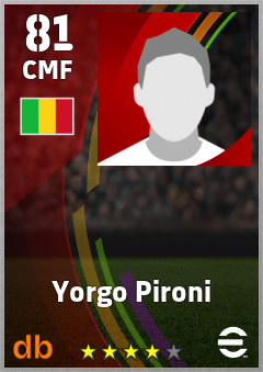 Yorgo Pironi — CMF, OVR 81, MAX 81