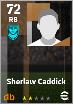 Sherlaw Caddick — RB, OVR 72, MAX 72
