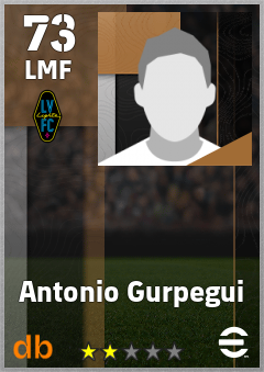 Antonio Gurpegui — LMF, OVR 73, MAX 73