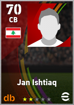 Jan Ishtiaq — CB, OVR 70, MAX 70