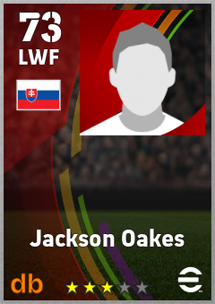 Jackson Oakes eFootball player card