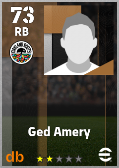 Ged Amery — RB, OVR 73, MAX 73