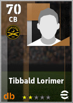 Tibbald Lorimer — CB, OVR 70, MAX 70