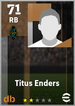 Titus Enders — RB, OVR 71, MAX 71