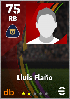 Lluis Flaño — RB, OVR 75, MAX 75