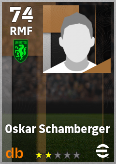 Oskar Schamberger — RMF, OVR 74, MAX 74