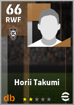 Horii Takumi — RWF, OVR 66, MAX 66