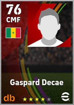 Gaspard Decae eFootball player card
