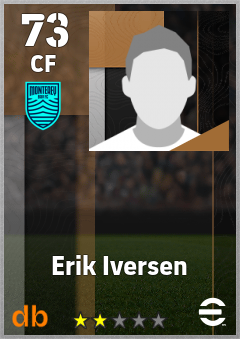 Erik Iversen — CF, OVR 73, MAX 73