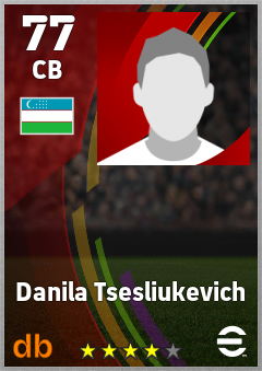 Danila Tsesliukevich eFootball player card