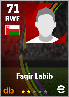 Faqir Labib — RWF, OVR 71, MAX 71