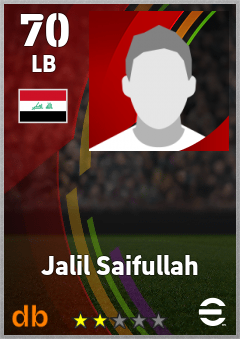 Jalil Saifullah eFootball player card