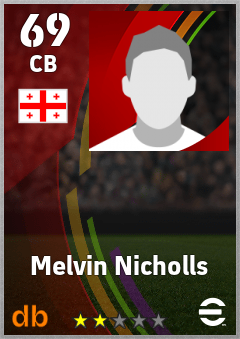 Melvin Nicholls eFootball player card