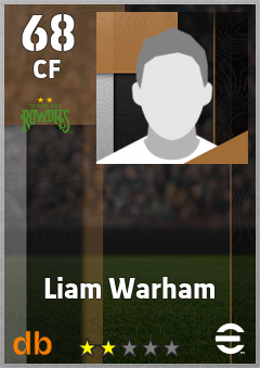 Liam Warham — CF, OVR 68, MAX 68