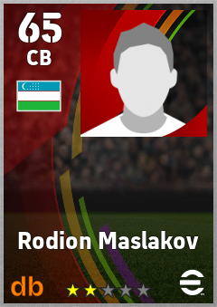 Rodion Maslakov — CB, OVR 65, MAX 65