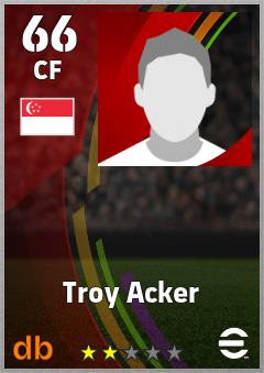 Troy Acker eFootball player card