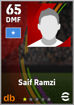 Saif Ramzi — DMF, OVR 65, MAX 65