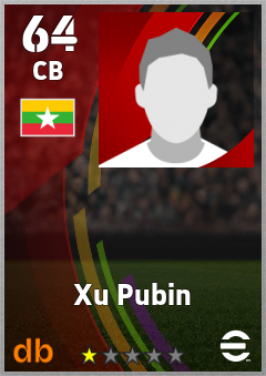 Xu Pubin — CB, OVR 64, MAX 64