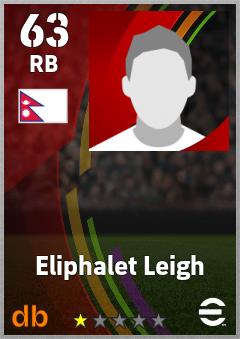 Eliphalet Leigh — RB, OVR 63, MAX 63
