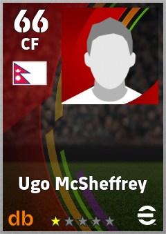 Ugo McSheffrey — CF, OVR 66, MAX 66
