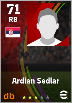 Ardian Sedlar eFootball player card