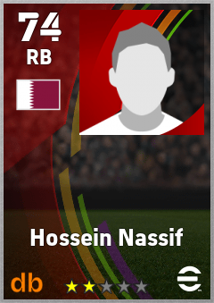 Hossein Nassif — RB, OVR 74, MAX 74