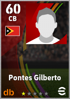 Pontes Gilberto — CB, OVR 60, MAX 60