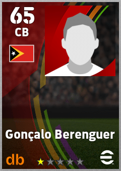 Gonçalo Berenguer — CB, OVR 65, MAX 65