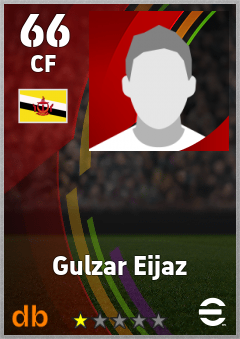Gulzar Eijaz — CF, OVR 66, MAX 66