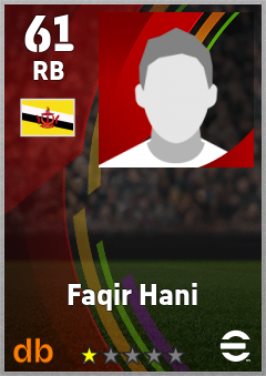 Faqir Hani eFootball player card