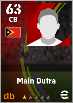 Main Dutra — CB, OVR 63, MAX 63