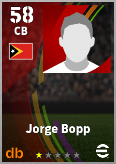 Jorge Bopp — CB, OVR 58, MAX 58