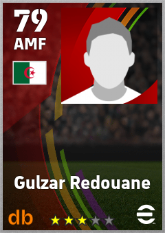Gulzar Redouane — AMF, OVR 79, MAX 79