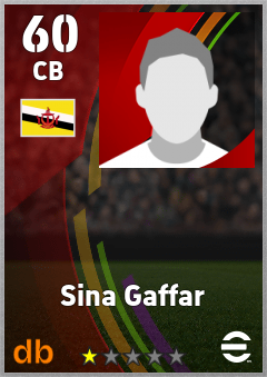 Sina Gaffar eFootball player card