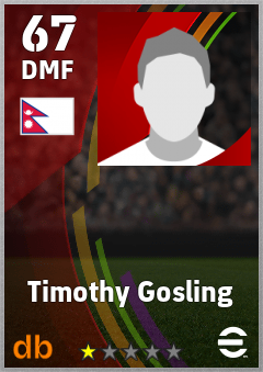 Timothy Gosling — DMF, OVR 67, MAX 67