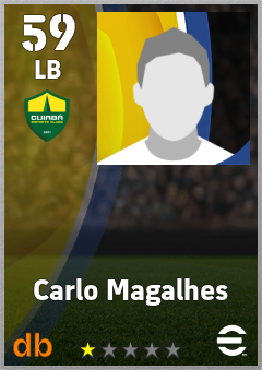 Carlo Magalhes — LB, OVR 59, MAX 59