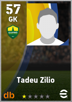 Tadeu Zilio — GK, OVR 57, MAX 57
