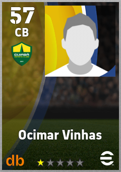 Ocimar Vinhas — CB, OVR 57, MAX 57
