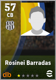 Rosinei Barradas — CB, OVR 57, MAX 57
