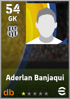 Aderlan Banjaqui — GK, OVR 54, MAX 54