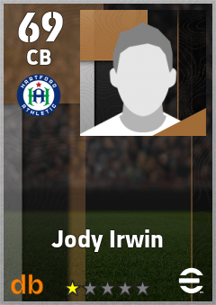 Jody Irwin — CB, OVR 69, MAX 69