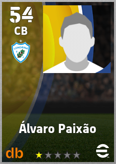 Álvaro Paixão — CB, OVR 54, MAX 54
