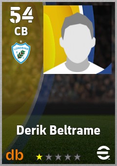 Derik Beltrame — CB, OVR 54, MAX 54