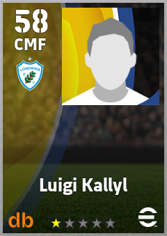 Luigi Kallyl — CMF, OVR 58, MAX 58