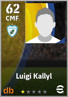 Luigi Kallyl — CMF, OVR 62, MAX 62